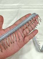 Load image into Gallery viewer, Fancy Partywear Lace Border in Cut beads
