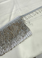 Load image into Gallery viewer, Fancy Partywear Lace Border in Cut beads
