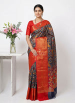 Load image into Gallery viewer, Beautiful Digital Print Fancy Banarasi Silk Saree