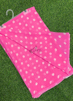 Load image into Gallery viewer, Latest Printed Georgette Saree in Polka Dots Design