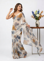 Load image into Gallery viewer, Latest Printed Georgette Saree in Floral Design