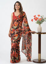 Load image into Gallery viewer, Latest Printed Georgette Saree in Floral Design