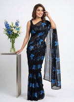 Load image into Gallery viewer, Latest Printed Georgette Saree in Floral Design