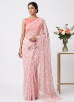 Load image into Gallery viewer, Siri Collections Printed Georgette Saree in Floral Design