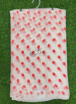 Load image into Gallery viewer, Latest Printed Georgette Saree in Polka Dots Design