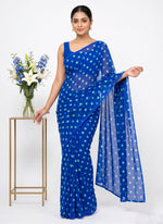 Load image into Gallery viewer, Siri Collections Georgette Saree in Polka Dots Design