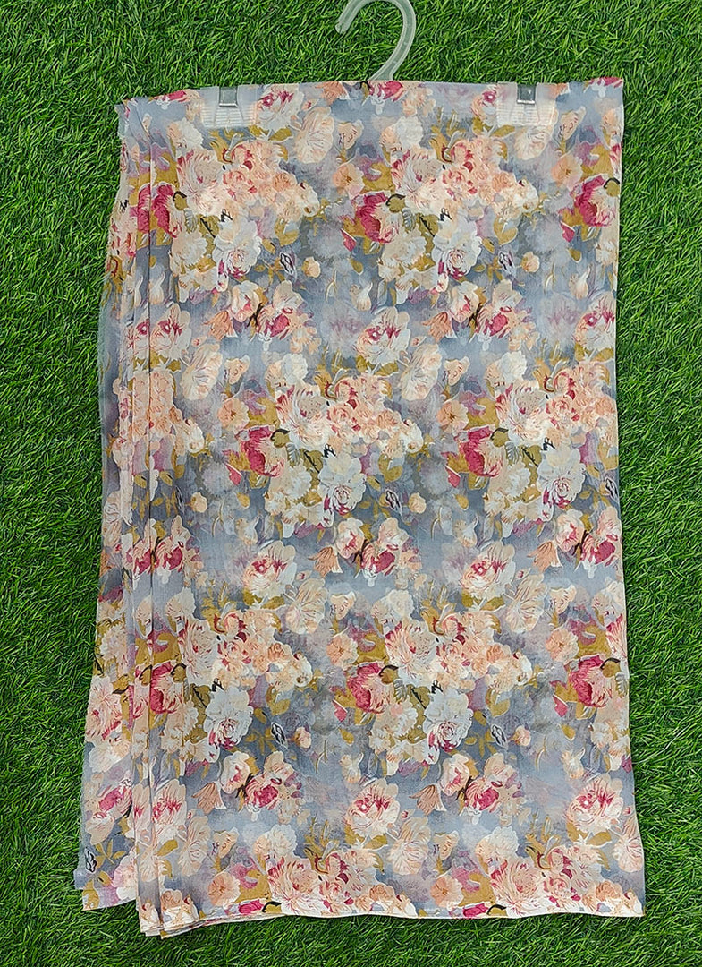 Siri Collections Printed Georgette Saree in Floral Design