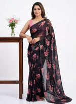 Load image into Gallery viewer, Siri Collections Beautiful Digital Print Soft Siri Chiffon Saree