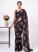 Load image into Gallery viewer, Siri Collections Beautiful Digital Print Soft Siri Chiffon Saree