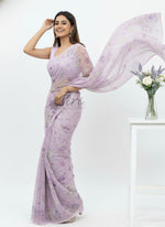 Load image into Gallery viewer, Beautiful Digital Print Soft Siri Chiffon Saree with Blouse