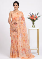 Load image into Gallery viewer, Beautiful Digital Print Soft Siri Chiffon Saree with Blouse