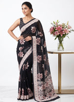 Load image into Gallery viewer, Beautiful Digital Print Soft Siri Chiffon Saree with Blouse
