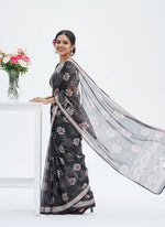 Load image into Gallery viewer, Beautiful Digital Print Soft Siri Chiffon Saree with Blouse
