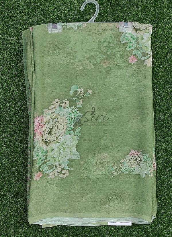 Siri Collections Digital Print Chiffon Saree