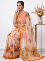 Load image into Gallery viewer, Beautiful Digital Print Soft Siri Chiffon Saree with Blouse