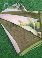 Load image into Gallery viewer, Beautiful Digital Print Soft Siri Chiffon Saree with Blouse

