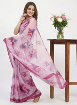 Load image into Gallery viewer, Beautiful Digital Print Soft Siri Chiffon Saree with Blouse