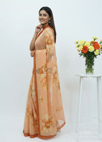 Load image into Gallery viewer, Beautiful Digital Print Soft Siri Chiffon Saree with Blouse