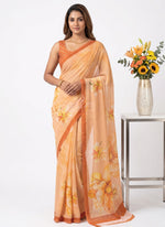 Load image into Gallery viewer, Beautiful Digital Print Soft Siri Chiffon Saree with Blouse