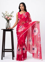 Load image into Gallery viewer, Beautiful Digital Print Premium Soft Siri Chiffon Saree