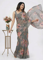 Load image into Gallery viewer, Beautiful Digital Print Premium Soft Siri Chiffon Saree