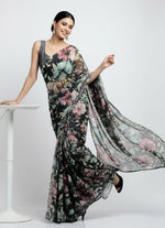Load image into Gallery viewer, Beautiful Digital Print Premium Soft Siri Chiffon Saree
