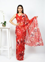 Load image into Gallery viewer, Beautiful Digital Print Premium Soft Siri Chiffon Saree
