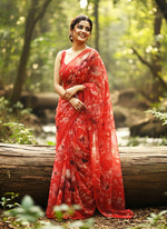 Load image into Gallery viewer, Beautiful Digital Print Premium Soft Siri Chiffon Saree
