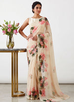 Load image into Gallery viewer, Beautiful Digital Print Premium Soft Siri Chiffon Saree