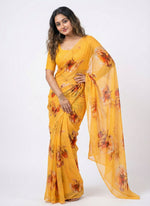 Load image into Gallery viewer, Beautiful Digital Print Premium Soft Siri Chiffon Saree
