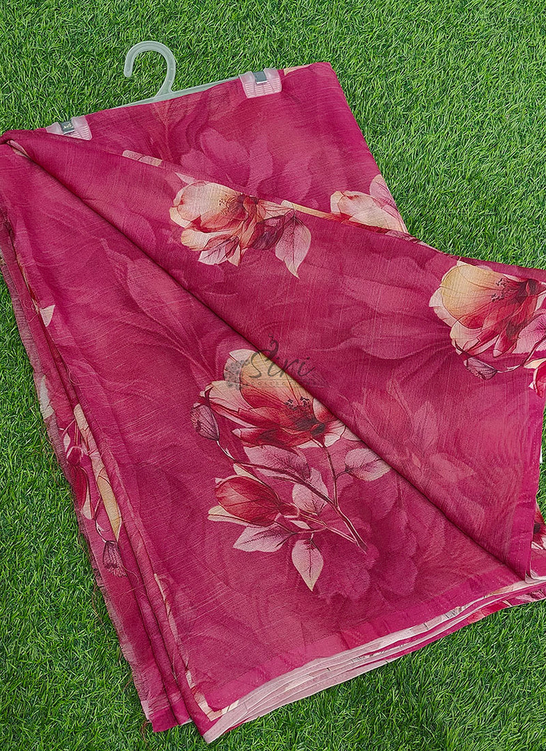 Beautiful Digital Print Premium Soft Siri Chiffon Saree