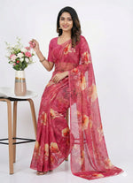 Load image into Gallery viewer, Beautiful Digital Print Premium Soft Siri Chiffon Saree
