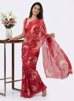 Load image into Gallery viewer, Beautiful Digital Print Premium Soft Siri Chiffon Saree