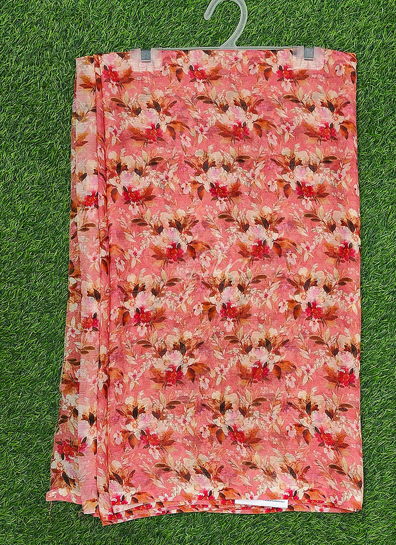 Beautiful Digital Print Premium Soft Siri Chiffon Saree