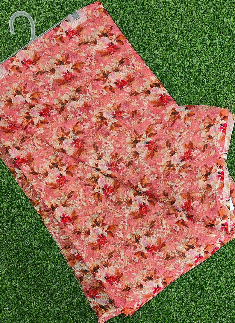 Beautiful Digital Print Premium Soft Siri Chiffon Saree