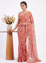 Load image into Gallery viewer, Digital Print Siri Chiffon Saree