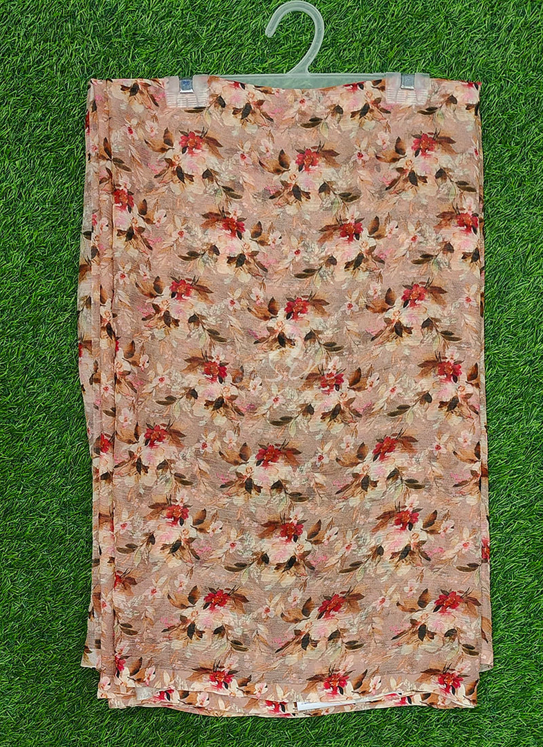 Beautiful Digital Print Premium Soft Siri Chiffon Saree