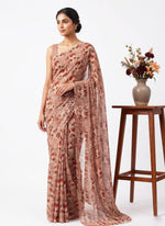 Load image into Gallery viewer, Digital Print Siri Chiffon Saree