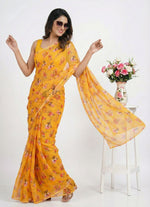 Load image into Gallery viewer, Beautiful Digital Print Premium Soft Siri Chiffon Saree
