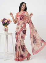 Load image into Gallery viewer, Beautiful Digital Print Soft Siri Chiffon Saree with Blouse