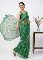 Load image into Gallery viewer, Beautiful Digital Print Soft Siri Chiffon Saree with Blouse