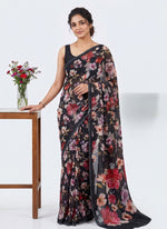 Load image into Gallery viewer, Siri Collections Premium Digital Print Soft Chiffon Saree