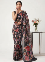 Load image into Gallery viewer, Siri Collections Premium Digital Print Soft Chiffon Saree