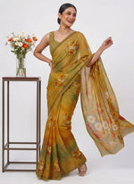 Load image into Gallery viewer, Siri Collections Digital Print Soft Siri Chiffon Saree with Blouse