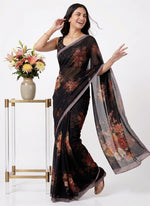 Load image into Gallery viewer, Siri Collections Digital Print Soft Siri Chiffon Saree with Blouse