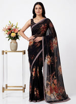 Load image into Gallery viewer, Siri Collections Digital Print Soft Siri Chiffon Saree with Blouse