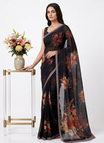 Load image into Gallery viewer, Siri Collections Digital Print Soft Siri Chiffon Saree with Blouse