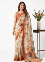 Load image into Gallery viewer, Siri Collections Digital Print Soft Siri Chiffon Saree with Blouse