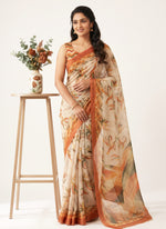 Load image into Gallery viewer, Siri Collections Digital Print Soft Siri Chiffon Saree with Blouse
