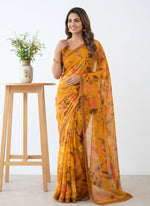 Load image into Gallery viewer, Siri Collections Digital Print Soft Siri Chiffon Saree with Blouse